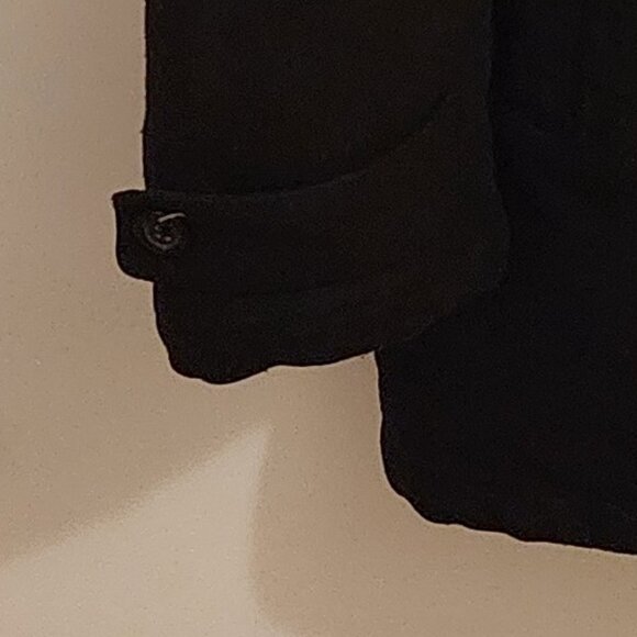 Johnston & Murphy Wool Car Coat Jacket Topcoat Men Size Medium Black Lined EUC - Picture 6 of 8